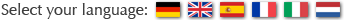 Sprachauswahlmenü mit Flaggen